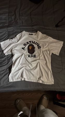White bape tee