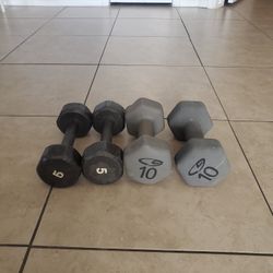Set Of 5's And 10's Dumbbells ✨️