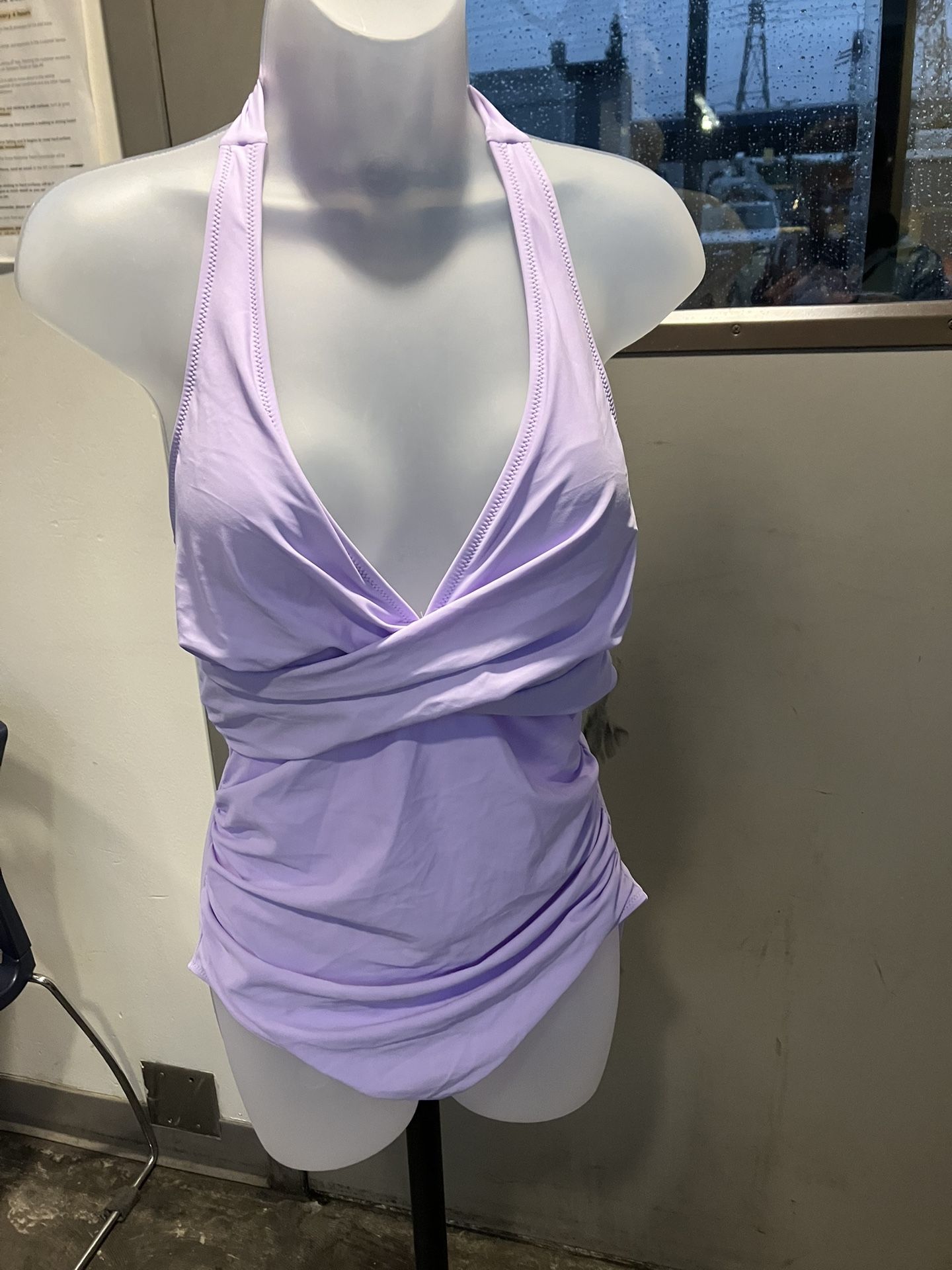 Brand new with tags lavender one piece swimmer