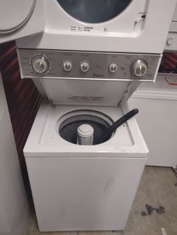 Whirlpool, 24 inch electric stack wash a dry https://offerup.com/redirect/?o=Y29tYm8uV29ya3M=, good 90 day, warranty.I fixed washers and dryers.I have