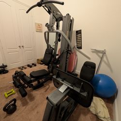 Home Gym With Leg Press