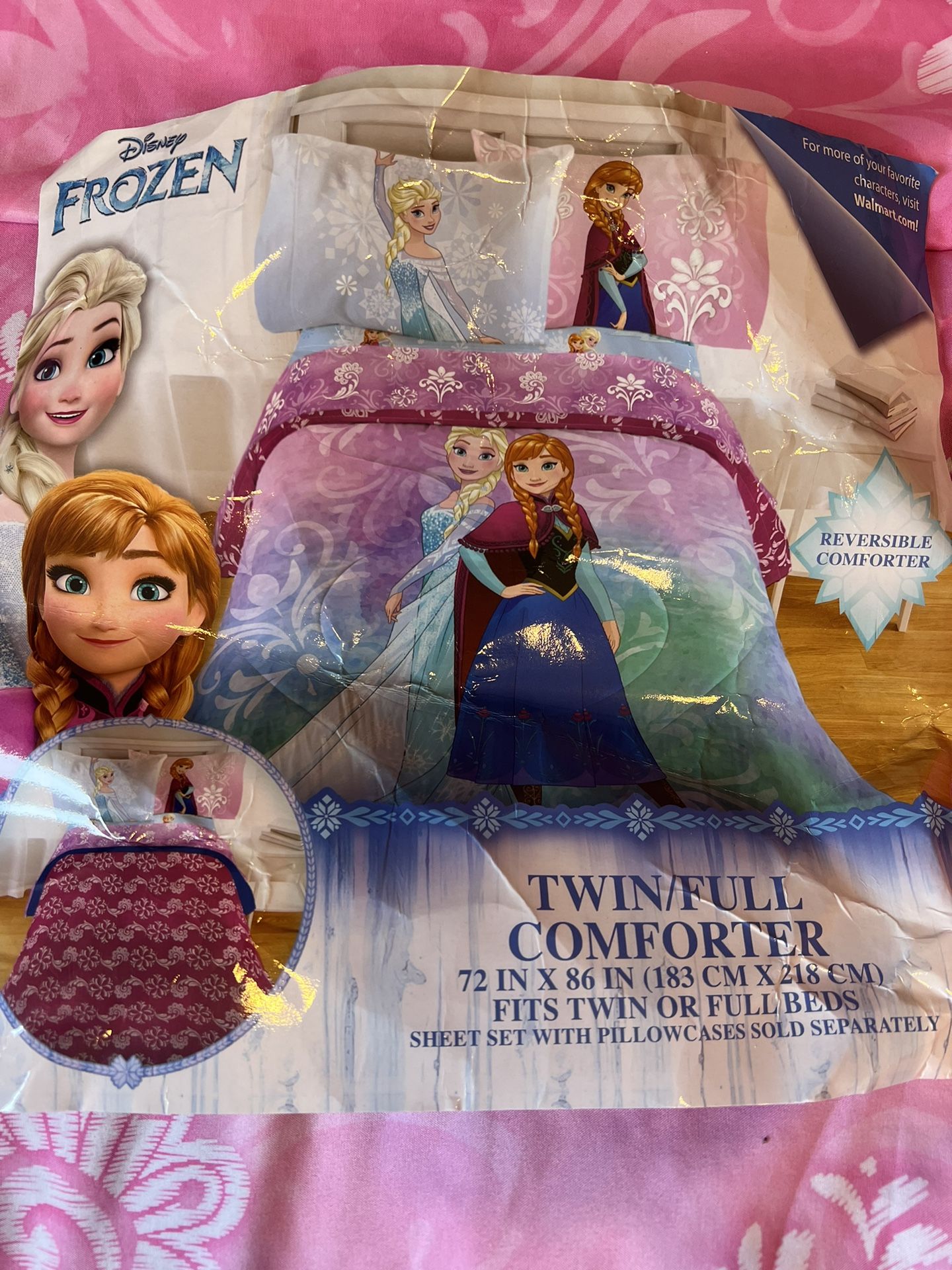 Frozen Full Sheet Set, Twin/Full Comforter And Large Warm Blanket