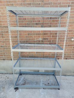 5 tier metal shelving $150 or OBO