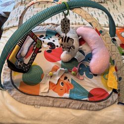 Baby Einstein Play Mat with Toys, Mirror & Support Pillows
