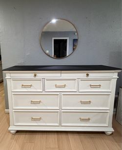 Black and white dresser