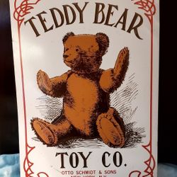 TEDDY BEAR TOY CO. OTTO SCHMIDT & SONS NEW NY., NY  VINTAGE SIGN