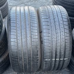 PAIR OF TIRE 275 35 21 MICHELIN 85% LIFE