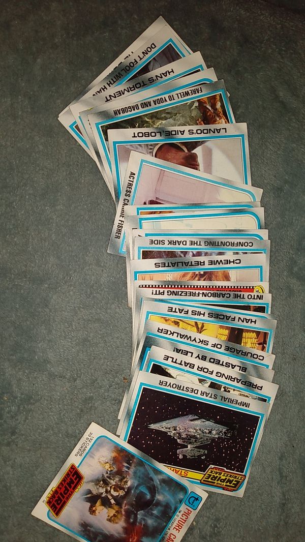Original Star Wars Empire Strikes Back Cards For Sale In Bakersfield 