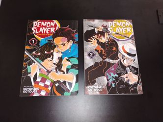 DEMON SLAYER MANGA BOOKS VOLUMES 1&2