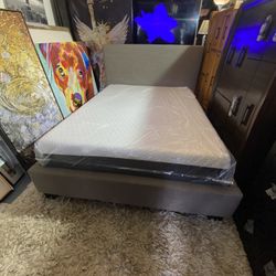 Queen Bed Frame And Mattress 