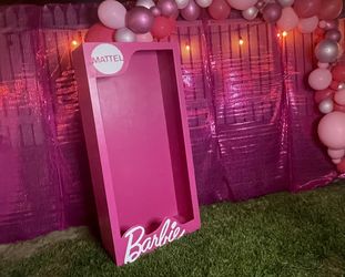 Pink Metallic Fabric 30 Yards $40 ( NOT BARBIE BOX)