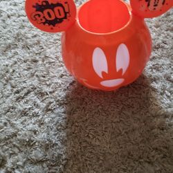 Halloween Disney Glow In The Dark Mickey Jack O Lantern 