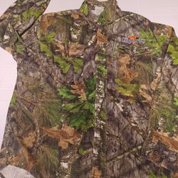 Men's Camo Size Large Mossy Oak FlambeauOutdoors Long Sleeve Shirt