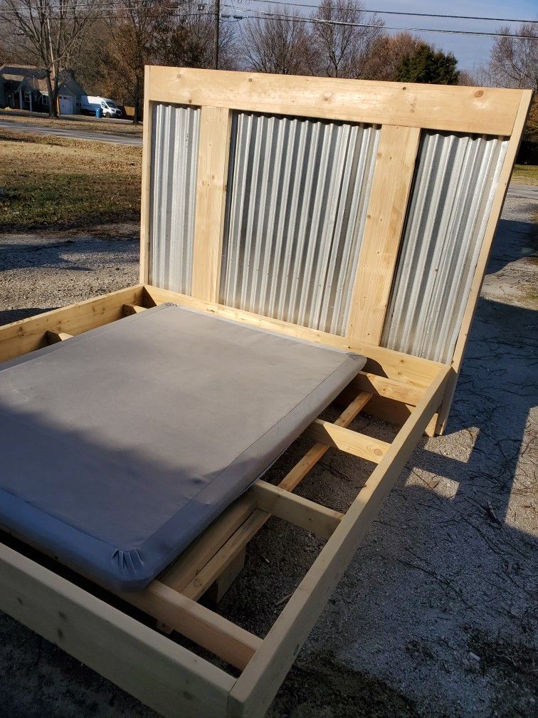 King Size Floating Bed With Awesome Oversized Headboard