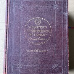 Webster's New International Dictionary, Second Edition, 1934