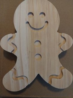 Unfinished Wood Gingerbread Man