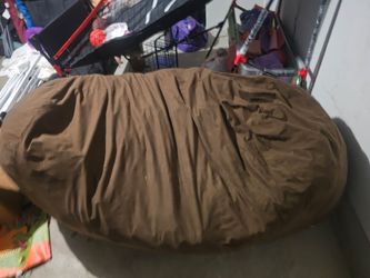Xl brown bean bag great for movie night