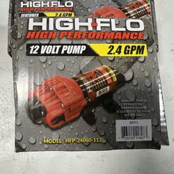 2 High Flo 2.4 Gal Per Minute 12v Pump