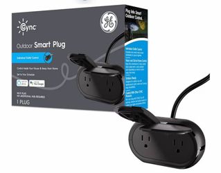 Outdoor Smart Plug – Bluetooth + Wi‑Fi | Weather‑Resistant | Works w/ Alexa & Google