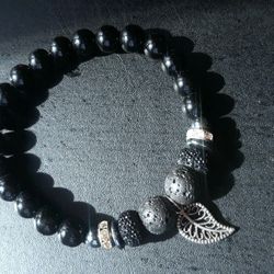Men Vocano Stones Bracelet 