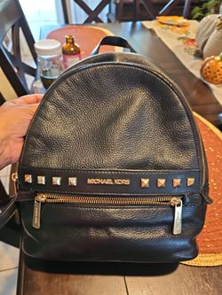 Michael Kors leather backpack purse