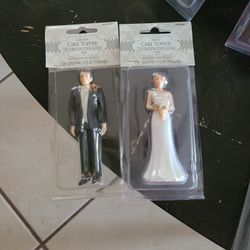 Bride and Groom Cake Toppers 