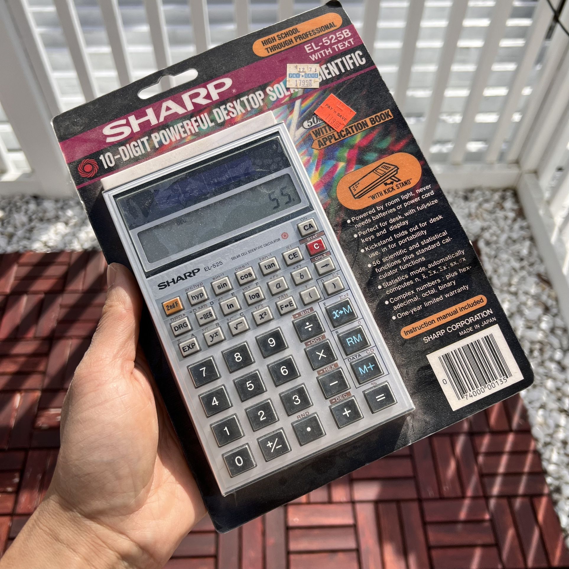 brand new sealed sharp el-525b scientific calculator