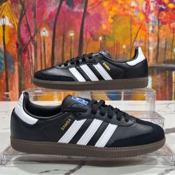 Adidas Samba OG W Black White Gum Size 9 Women's