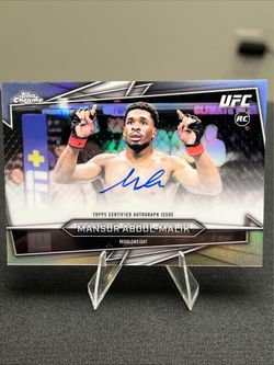 2026 Topps Chrome UFC Mansur Abdul-Malik Auto Refractor BAV-MA RC Rookie