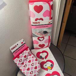 New Set Of Valentines Snoopy Kitchen Set