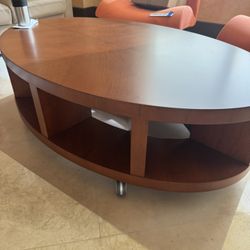 Raymour & Flanigan Tessa Coffee Table on Casters