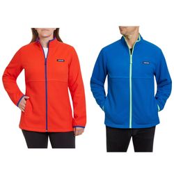 Lands End Adult Grid Fleece Full Zip Brand New With Tags Only $6.99
