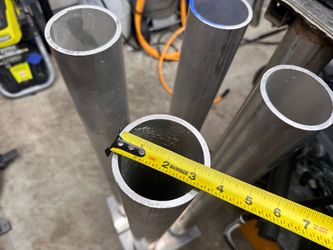 6061 Aluminum pipe 3.5” diameter 40” long