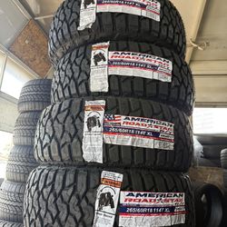 🚘🚨vendo set de llantas 265 60 18 American R/T tires