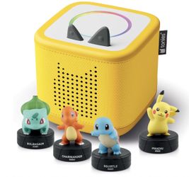 Toniebox 2 Audio Player Pokémon Bundle for Kids, Lightning Yellow