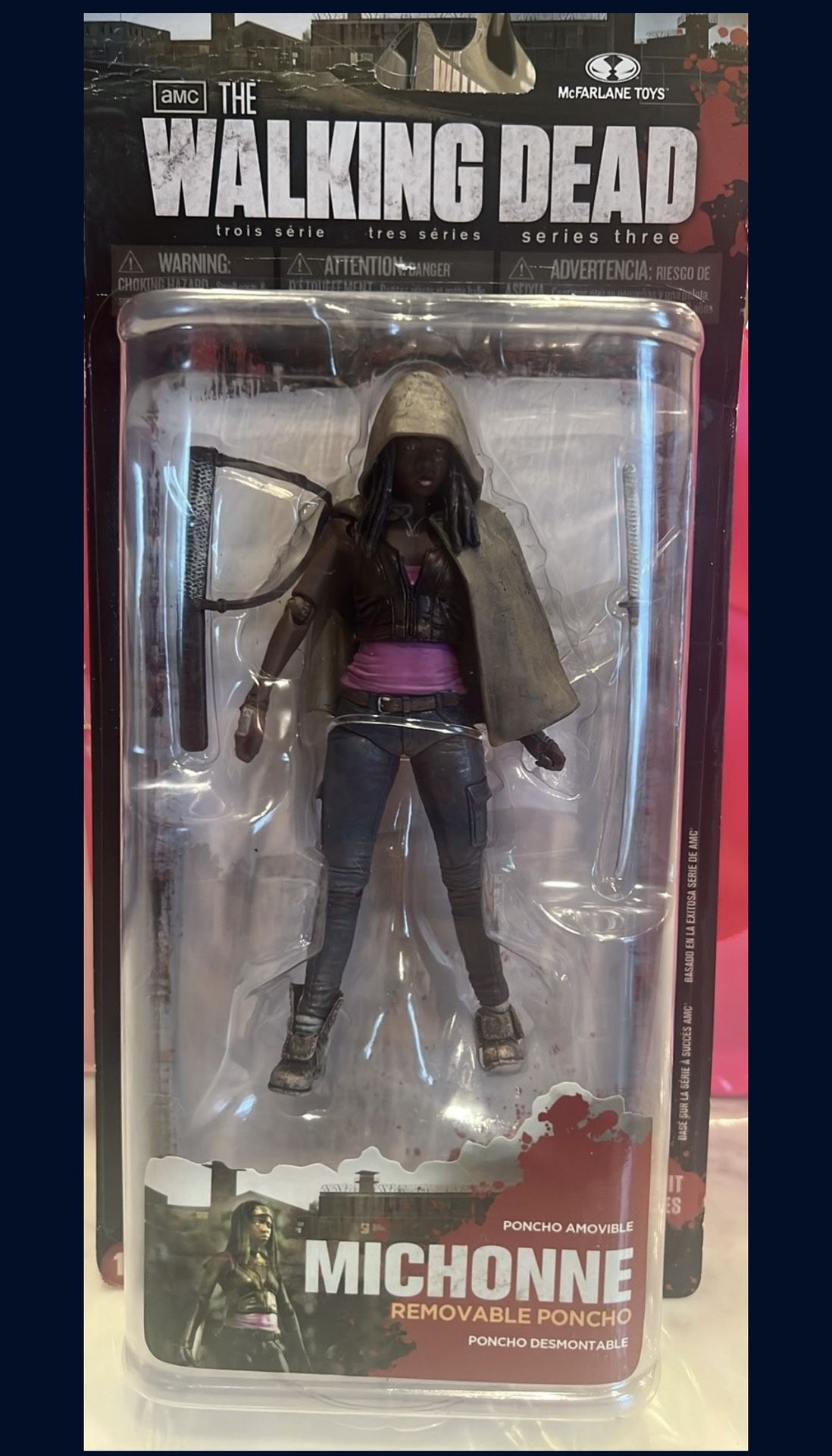The Walking Dead Michonne Removable Poncho Figurine