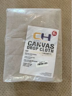 Comú Home 8oz Canvas Drop Cloth – Heavy Duty Washable Painter’s Cover