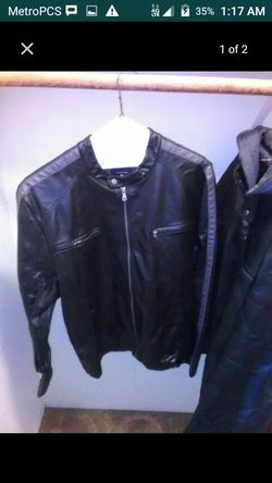 Calvin Klein leather jacket XXL