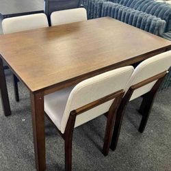 5 Piece Wood Dining Set (New In Box) 