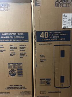 Brand new 40 gallon electric water heater