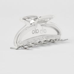 Alo Yoga Acrylic Illusion Claw Clip - clear acetate/chrome🤍
