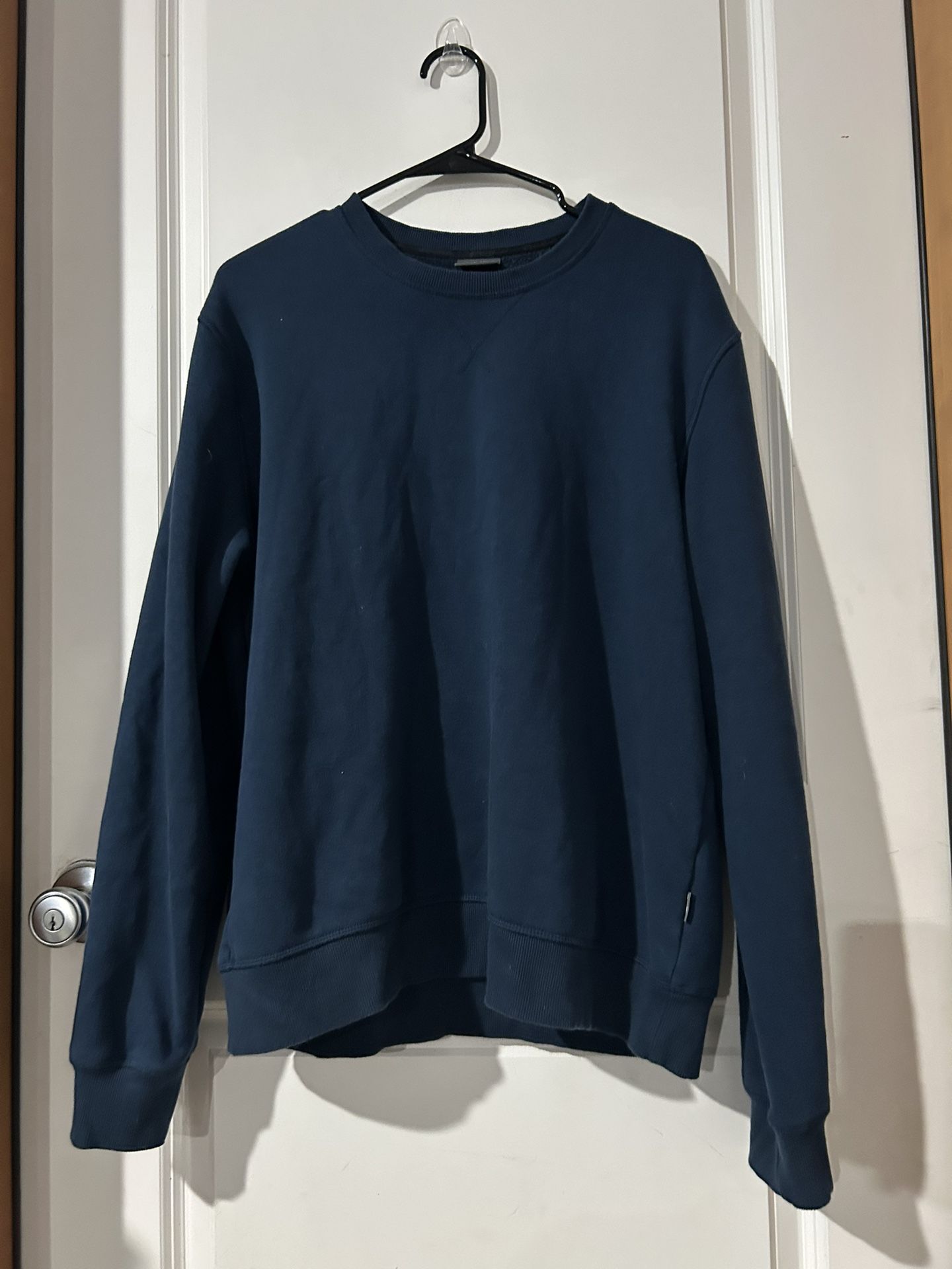 Eddie Bauer Long Sleeve Sweater, Blue, Size Large, Unisex