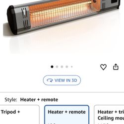 Visit the Heat Storm Store 3.7 ***** (3,027) Heat Storm Tradesman 1500 Watt Weatherproof Infrared Heater, Remote
