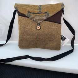 Woman Purse Handmade Tapestry Fabric Made In USA