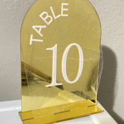 table numbers