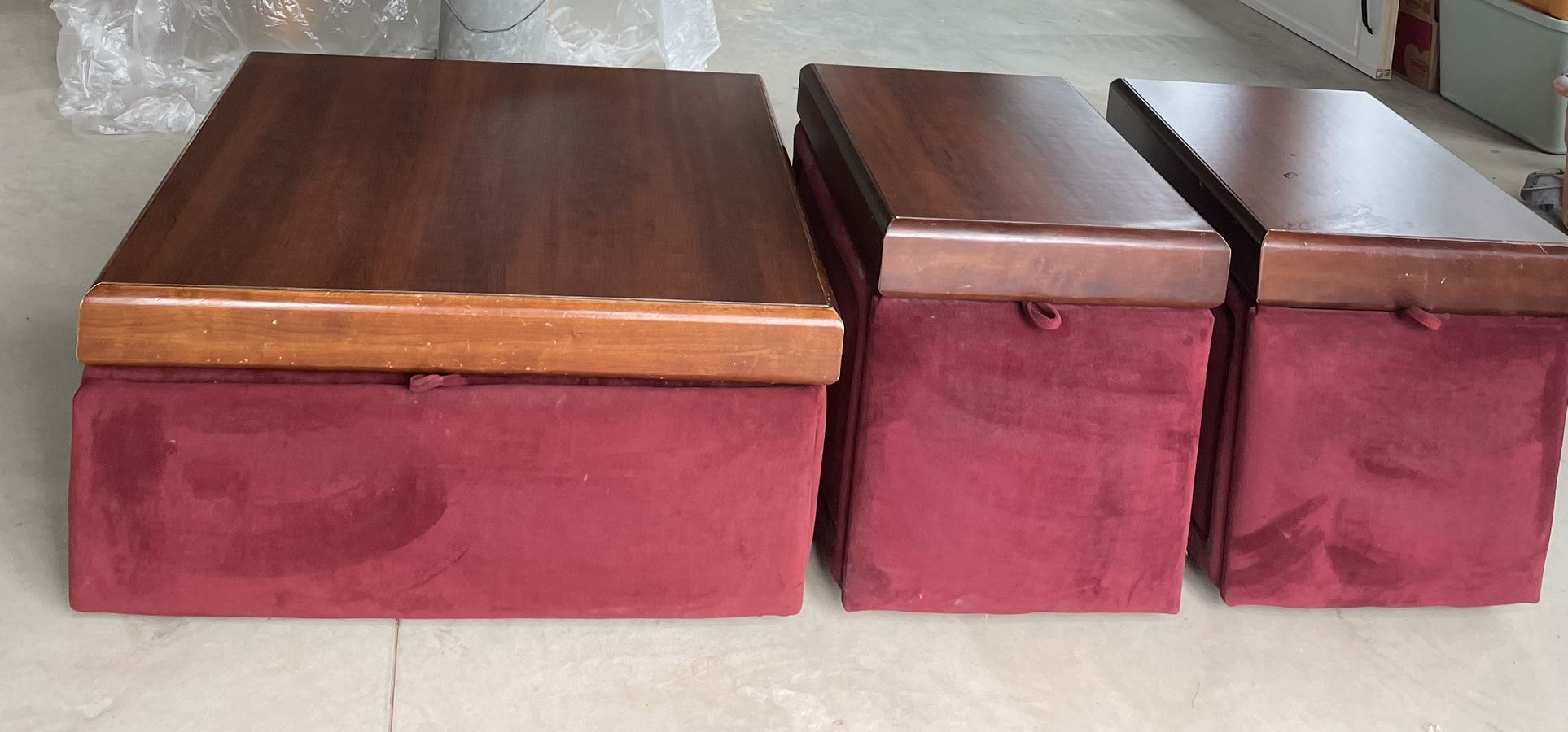 3 Coffee Storage Tables
