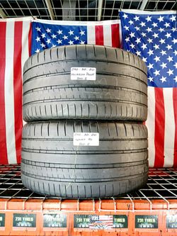 🎁 2 USED TIRES 295/35ZR20 MICHELIN PILOT SPORT 4S  Max Performance Summer Tires  in 295/35ZR20
