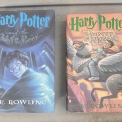 LOT OF 4 HARRY POTTER FIRST EDITION BOOKS 