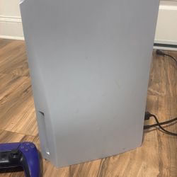 Playstation Five With Controller