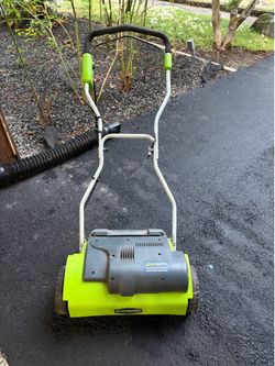 Greenworks 10 amp electrical dethatcher